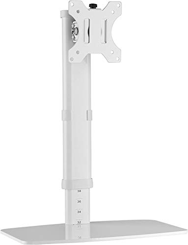 RICOO TS6811, Soporte Monitor Mesa, Giratorio, Inclinable, Pantalla PC 12-32" (30-81cm), Base articulado, Stand monitores, VESA 75x75 100x100, Blanco