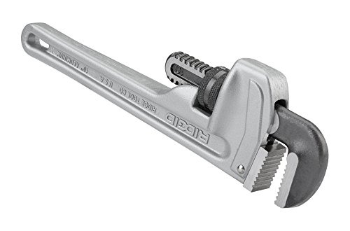 RIDGID 31090 Modelo 810 Llave recta de aluminio para tubo, Llave de fontanería de 10 pulgadas