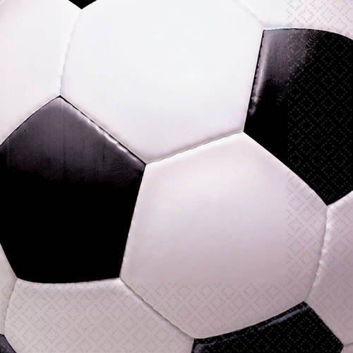 Riethmüller/Dekospass 33 unidades Set de fiestas* diseño de fútbol * platos de Papel + servilletas + vasos + XXL-confetis para Fiesta, para el mundial de fútbol