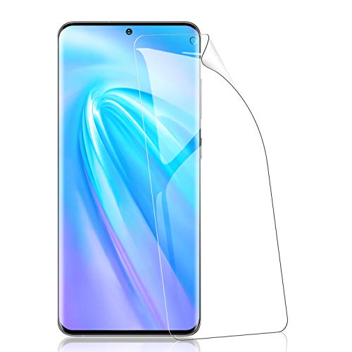 RIIMUHIR Protector de Pantalla de Hidrogel para Samsung Galaxy S20 Plus [3 Unidades], [ID de Huella Digital de Soporte], [Cobertura Completa], Protector de Pantalla TPU para Samsung Galaxy S20 Plus