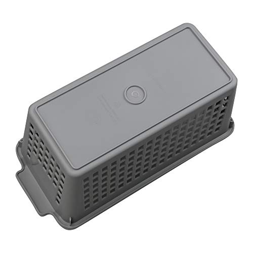 Rinboat Cestos Cesta Cesto de Almacenamiento de Plástico para Cocina, Color Gris y Blanco, 6 Unidades