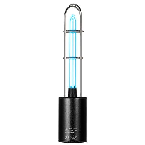 Rioner itLuz de esterilizador USB, purificador de Aire UV, DC5V Ultravioleta + ozono UV lámpara germicida gabinete Negro, 15 min/Uso, 5 W