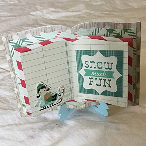 RIsxffp Metal Dies Corte Plantillas Página del Libro Troquelado de Metal DIY Scrapbooking Papel Tarjetas Craft Punch Stencil