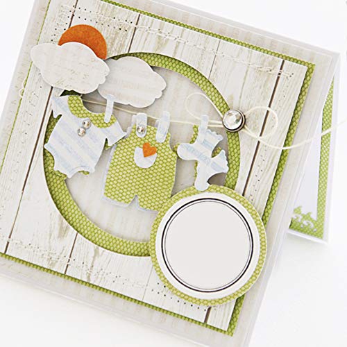 RIsxffp ModaTroquelado Ropa para bebés Troquelado de Metal DIY Scrapbooking Relieve Papel Tarjetas Stencil 2#