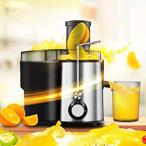 RMXMY Exprimidor automático de múltiples Funciones, Mini escoria pequeña, para Uso doméstico, de Gran Calibre, de prensado rápido, práctico y económico exprimidor de Acero Inoxidable
