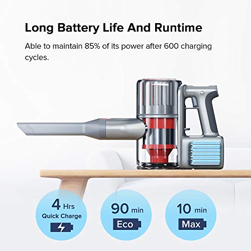 roborock H6 aspiradora de Mano sin Cable con aspiración Potente de 150 AW, aspiradora Vertical y de Mano 5 en 1 portátil y Ligera (1,4 kg), 90 Minutos de Funcionamiento en Suelos Duros y alfombras