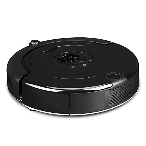 Robot Aspirador de Alto Rendimiento, Especial Mascotas, Todo Tipo De Suelos, Autonomía Hasta 90 Min, Sensor De Obstaculos, Mando A Distancia Incluido, Tecnología Silenciosa 70 dB. H.Koenig_SWR22