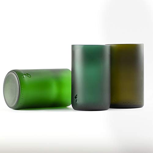 Roca Recicla - Juego de 3 Vasos de Vidrio Reciclado de El Celler de Can Roca