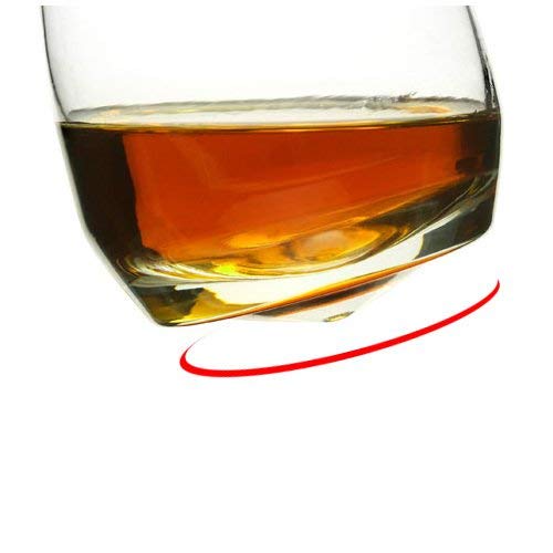Rocking Whiskey Glass & Whisky Stones Set - A Unique and Cool Bar Gift Set For Any Liquor Lover