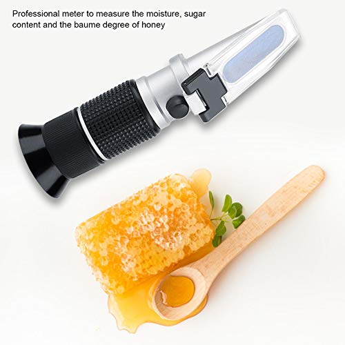 Rockyin 3 En 1 58-90% Exacto Contenido Brix refractómetro Honey azúcar Baume Grado Tester Meter