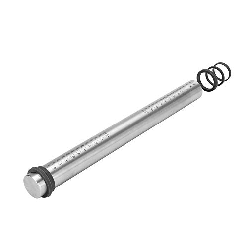 Rodillo Amasar de Acero Inoxidable, Rodillo Masa de Metálicos Rolling Pins con 3 Discos Ajustables Anillo Grosor para Fondant Pastelería, Pastas ,Pizza, panaderos