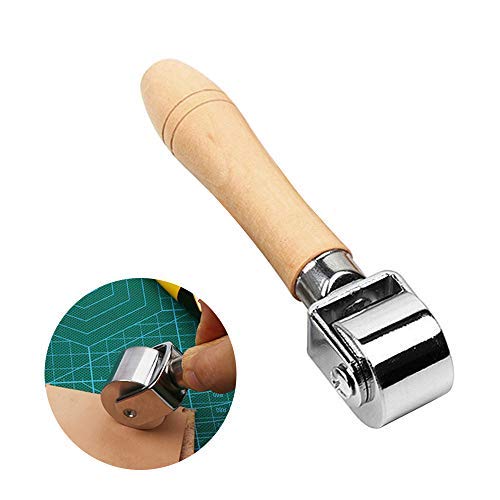 Rodillo de laminación de cuero de Platen Tool para prensar bordes de cuero (26 mm)