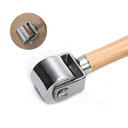 Rodillo de laminación de cuero de Platen Tool para prensar bordes de cuero (26 mm)