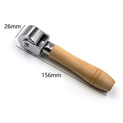 Rodillo de laminación de cuero de Platen Tool para prensar bordes de cuero (26 mm)