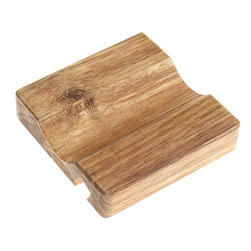 Rodillo de repostería de mármol pulido con cuna de madera para teléfono móvil