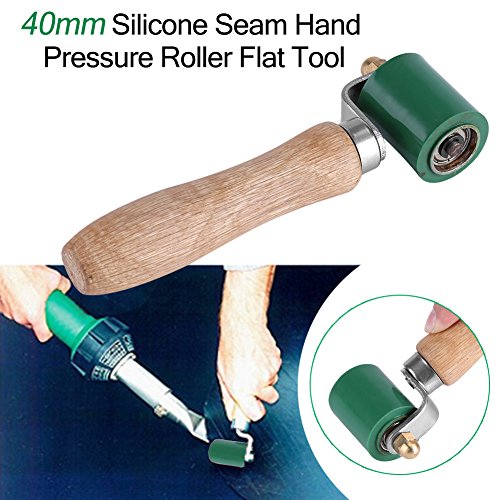 Rodillo De Silicona Resistente a Altas Temperaturas, 40 Mm Rodillo De Presión De La Mano Para Techos Instalación De Soldadura De Pvc De Calefacción Por Aire Caliente Herramienta Plana