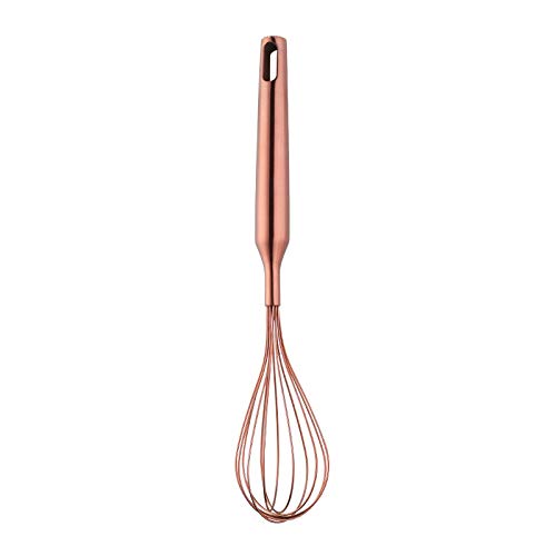 ROIY Herramientas For Hornear De Acero Inoxidable Batidor De Huevo Manual Batido En Crema De Azúcar Batido Batidor De Huevo Batidor De Huevo Doméstico Oro (Color : Oro rosa)
