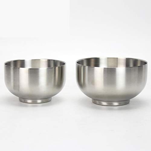 Rolin Roly Bol Inox Ensaladera 500ml Cuencos Inoxidable 304 Bowl Desayuno Tazones de Almacenamiento de Comida (500ml)