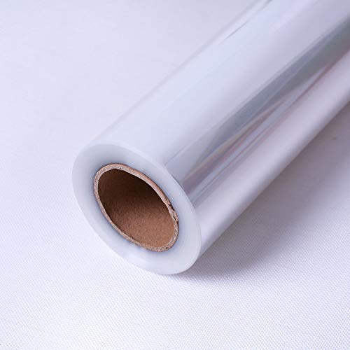Rollo de papel de celofán transparente de 100 m x 80 cm de ancho, para regalo de floristería, cesta de flores, envoltura de embalaje, Ramos de Navidad, manualidades, cumpleaños, boda, Pascua, etc.