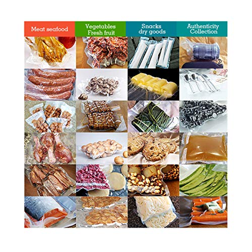Rollos para Envasadora al Vacio - U ULTTY Bolsas de Vacio para Alimentos, 2 Rollos de 20x600cm y 28x600cm para Conservación y Cocción Sous Vide, Boilable y sin BPA