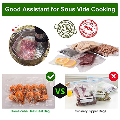 Rollos para Envasadora Sellador de Vacío 3 pack 20x500cm Bolsas Profesional para la Conservación de Alimentos Protector la Comida para Cocina