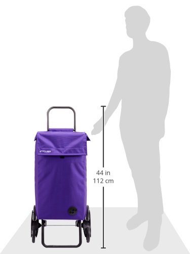 Rolser Paris MF RD6 - Carro de la Compra de 6 Ruedas, Especial escaleras, Color More