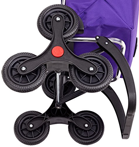 Rolser Paris MF RD6 - Carro de la Compra de 6 Ruedas, Especial escaleras, Color More
