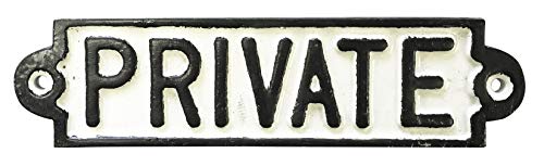 Rolson – Privado Cartel, Hierro Fundido, Negro/Blanco, 1,2 x 23 x 10,5 cm
