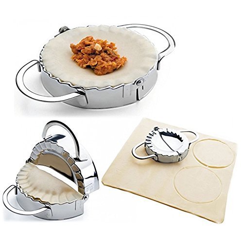 Romote de acero inoxidable de acero inoxidable Ravioli de moldes de masa hervida fabricante Envoltura pierogie Pie Crimper pastelería