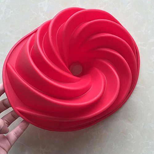 Romote remolino del silicón de la forma del molde de pastel pastel de mantequilla de molde la pasta de azúcar de silicona moldes de cocción Herramientas