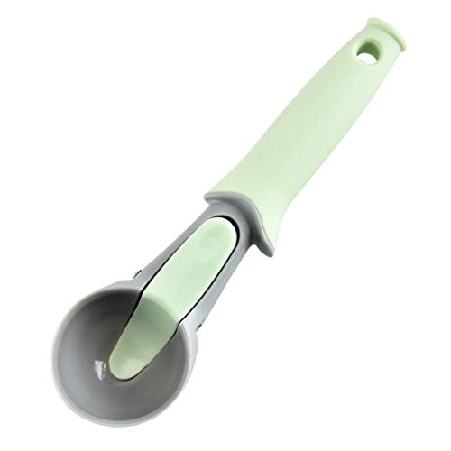 rongweiwang Herramienta de Cocina Postre en Forma de Crema Cucharada de melón Bola de Hielo Palas melón Bola de Frutas gatillo Cuchara Galletas Masa Scooper Fabricante de la Bola de Carne
