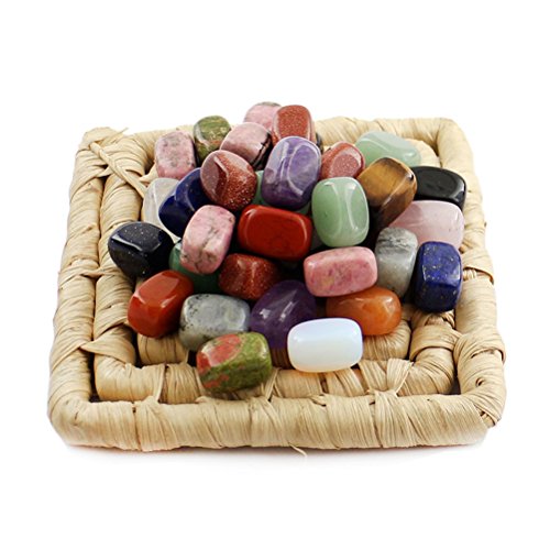 ROSENICE Cristales curativos 7 Piedras preciosas de Chakra y piedras de preocupación para equilibrar la meditación Meditación calmante Reiki