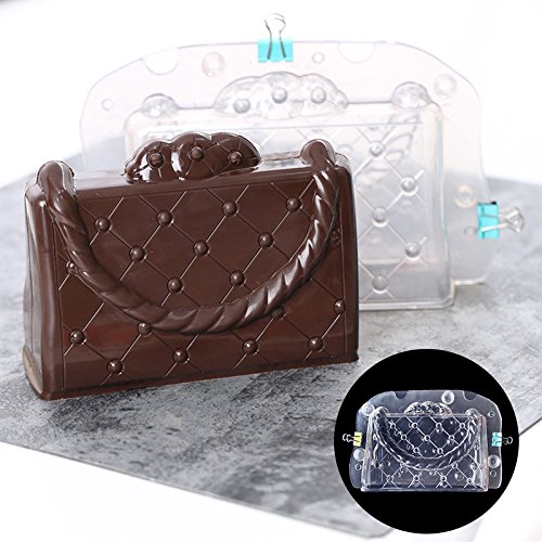 Rosepoem DIY Molde de torta Seguro de silicona Forma de bolso 3D Regalo Fiesta de cocina pastelera