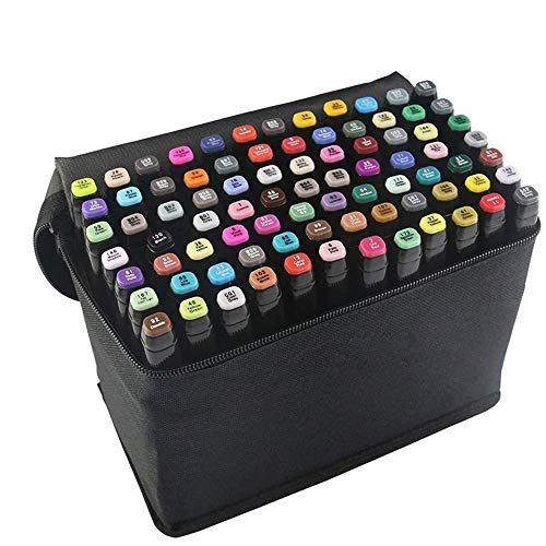 Rotulador de 80 Colores, Marker Pen Marcadores Manga Creativos de Punta Doble ara Acuarela Graffiti para Principiantes Set de Rotuladores de Boceto Hecho a Mano