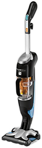Rowenta RY7535 Clean and Steam - Escoba versátil 2 en 1 multifuncional para suelos duros, aspira y limpia para una limpieza más profunda eliminando gérmenes y bacterias al 99 %