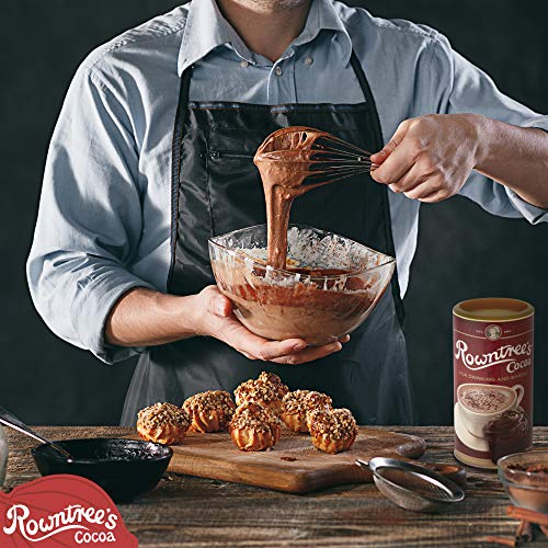 Rowntree's Cacao en polvo para hornear, bebida instantánea de chocolate caliente, 250 g (paquete de 6)