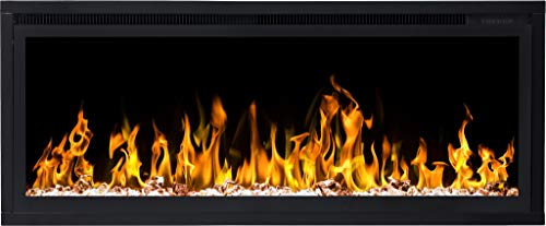 ROYAL 42 chimenea eléctrica 3D de pared/para empotrar LED AFLAMO. Modelo 2019