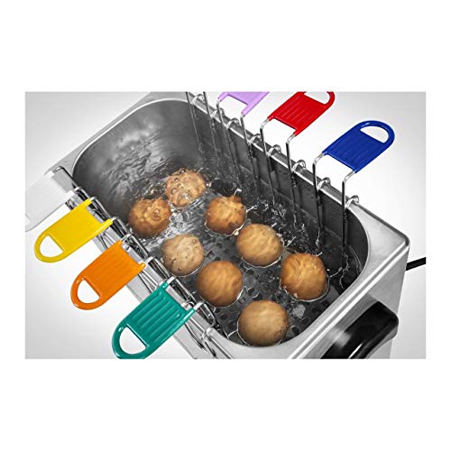 Royal Catering Hervidor Cocedor de huevos eléctrico RCEB-8T (2600 W, Acero inoxidable, Para 8 huevos, 8 cucharas con distintos colores, Incluye 4 vasos)