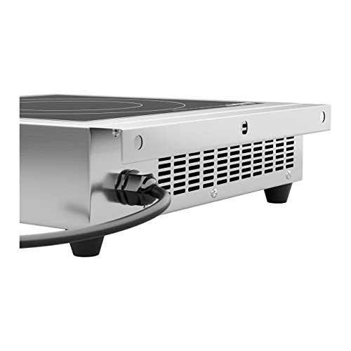 Royal Catering Placa De Inducción Portátil Para Cocinar RCIK-3500GP (Hasta 3500 W, De 60 a 240 °C, Temporizador, Capacidad máx. de 30 kg, Táctil, 28 cm)