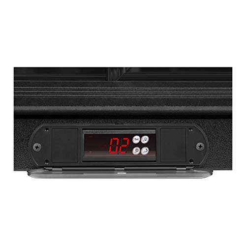 Royal Catering RCGK-318C Nevera Expositora de Bebidas Frigorifico Minibar Nevera para Bebidas Botellas Refrigerador (323 L, 2–10 °C, 220 W, 53x133,5x83,5 cm) Negro