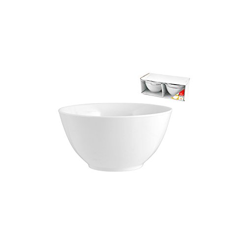ROYAL NORFOLK 9370000 Unidades 4 Cuenco Cereales PCL BB, 15 cm, Porcelana, Blanco