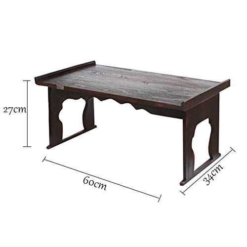 RR-YRL Madera Maciza Mesa De Té Mesa De Centro Plegable Paulownia Salón Sofá De La Oficina De Estilo Retro Mesa De Centro Rectangular Pequeña Mesa Cuadrada Mesa De Casa Bajo El Balcón