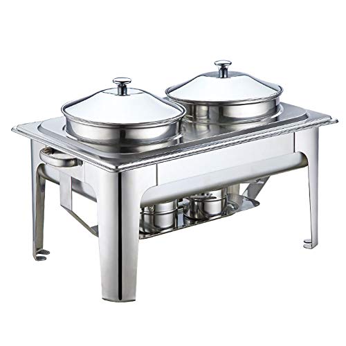 RSHJD Estufa Buffet de Acero Inoxidable, Calefacción Eléctrica, Estufa de Desayuno Del Hotel, Utensilios De Cocina Restaurantes, Fiestas, Eventos, Banquetes Familiares