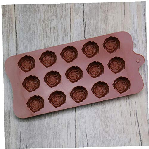 ruanxiangdong Torta del Molde De Silicona Antiadherente 15 Rose Agujeros Forma Pasta De Azúcar del Chocolate del Molde Que Hace La Torta para El Hogar De La Hornada por Los Amantes De La Hornada