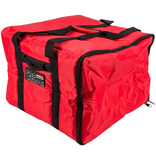 Rubbermaid Commercial Products FG9F3800RED Bolsa para El Transporte de Pizza, Aislamiento de Poliéster, Rojo