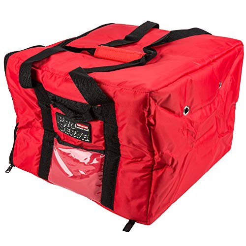 Rubbermaid Commercial Products FG9F3800RED Bolsa para El Transporte de Pizza, Aislamiento de Poliéster, Rojo