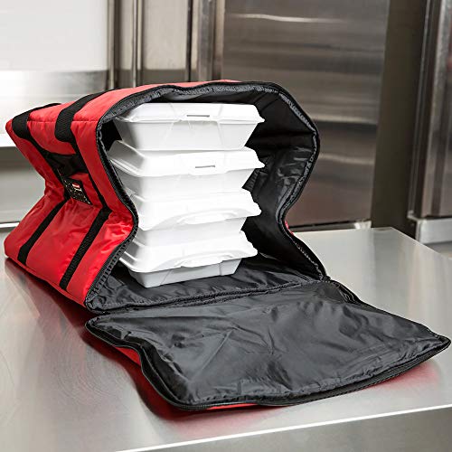 Rubbermaid Commercial Products FG9F3800RED Bolsa para El Transporte de Pizza, Aislamiento de Poliéster, Rojo