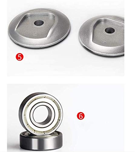 Ruedas para muebles Caster, Rueda universal Smooth resistente al desgaste doble rodamiento Diseño Anti-bobinado grueso de la placa inferior de poliéster amoníaco de las ruedas 3, 4 Estilos Tamaños XJJ