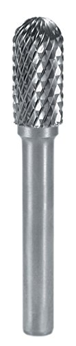 Ruko 116048 Fresas metal duro forma C - WRC semiesférica (3 x 38 mm), 3 mm