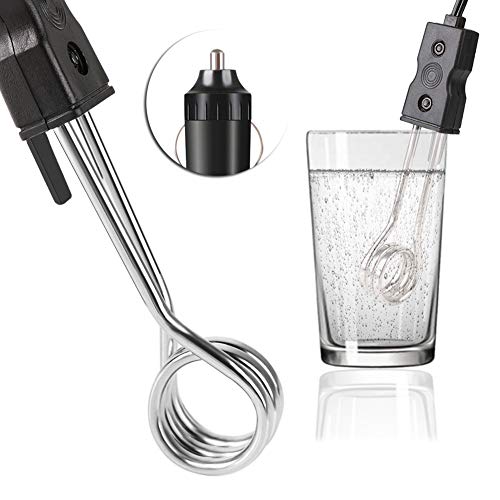 RUNGAO - Calentador de Inmersión de Coche Portátil (12 V, para Té, café, Agua y Calefacción Eléctrica)